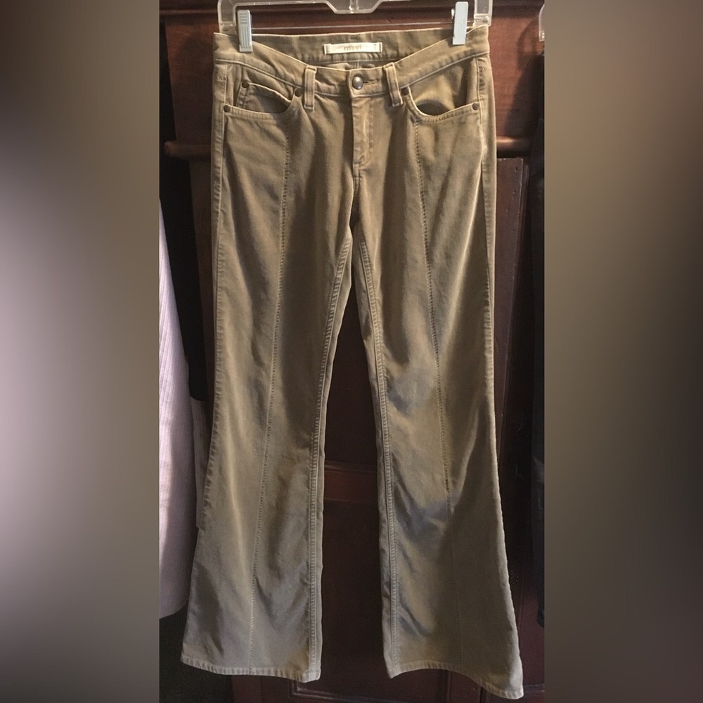 MAVI LADIES BRUSHED TAUPE FLARE PANTS, Flattering